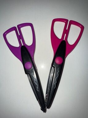 Craft Scissors - Purple & Pink Handles